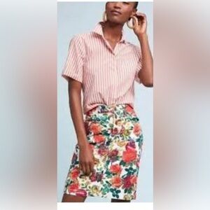 And Taylor LOFT, size 4 pink, red ,yellow ,green, light blue and white skirt.